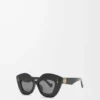 Retro Screen Sonnenbrille Schwarz