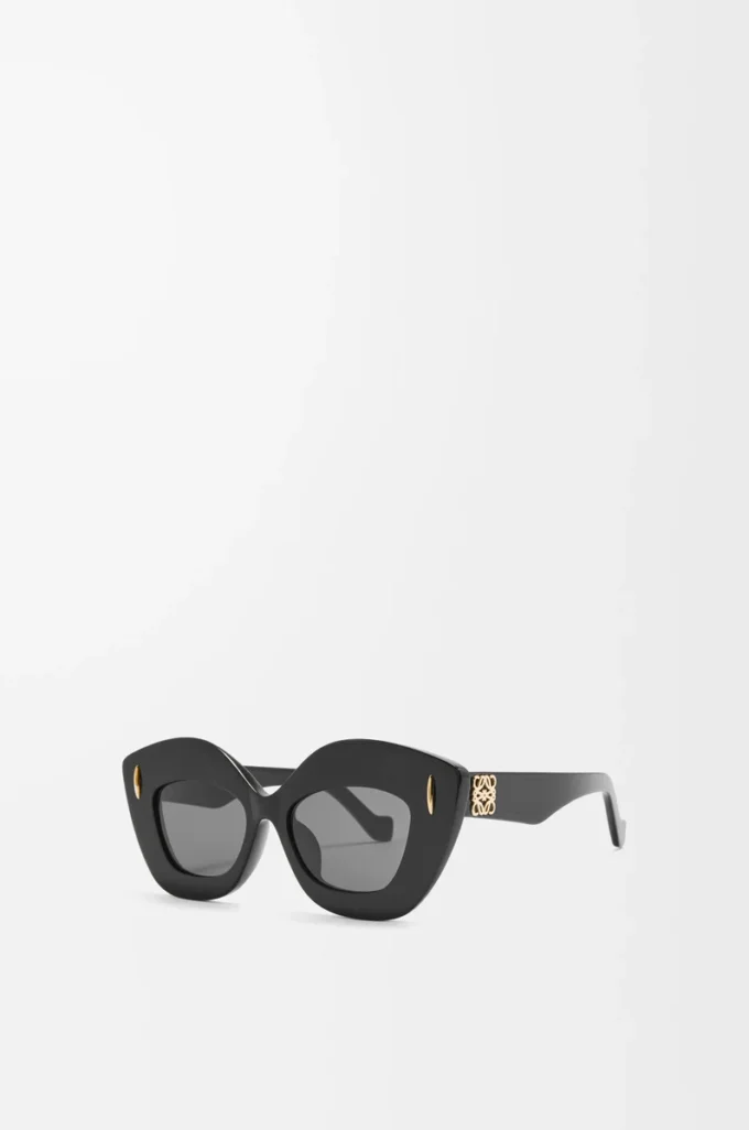 Retro Screen Sonnenbrille Schwarz