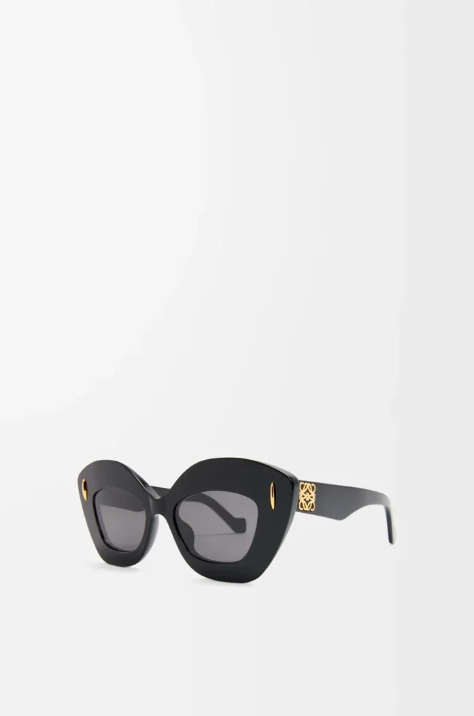 Retro Screen Sonnenbrille Schwarz