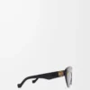 Retro Screen Sonnenbrille Schwarz