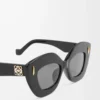 Retro Screen Sonnenbrille Schwarz