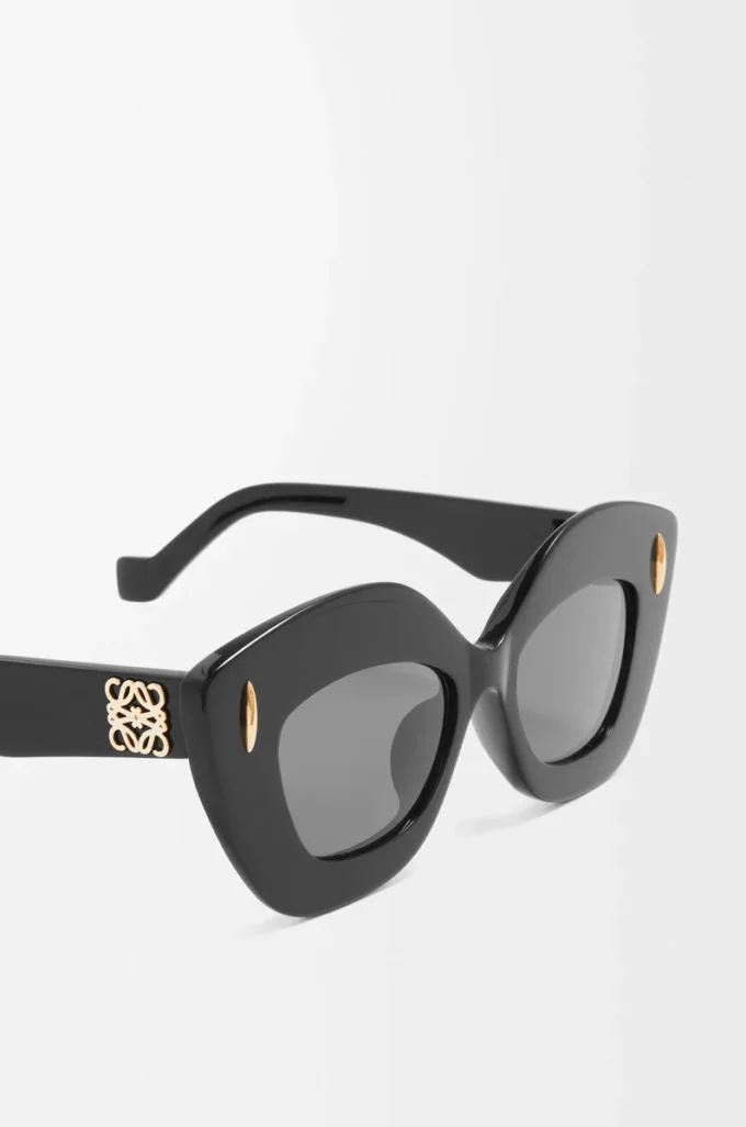 Retro Screen Sonnenbrille Schwarz