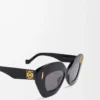 Retro Screen Sonnenbrille Schwarz