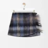 Rock aus Mohair-Woll-Mischung Blau/Mehrfarbig