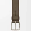Roller Curve Gürtel aus geschmeidigem genarbtem Kalbsleder Tundra/Vintage Palladium