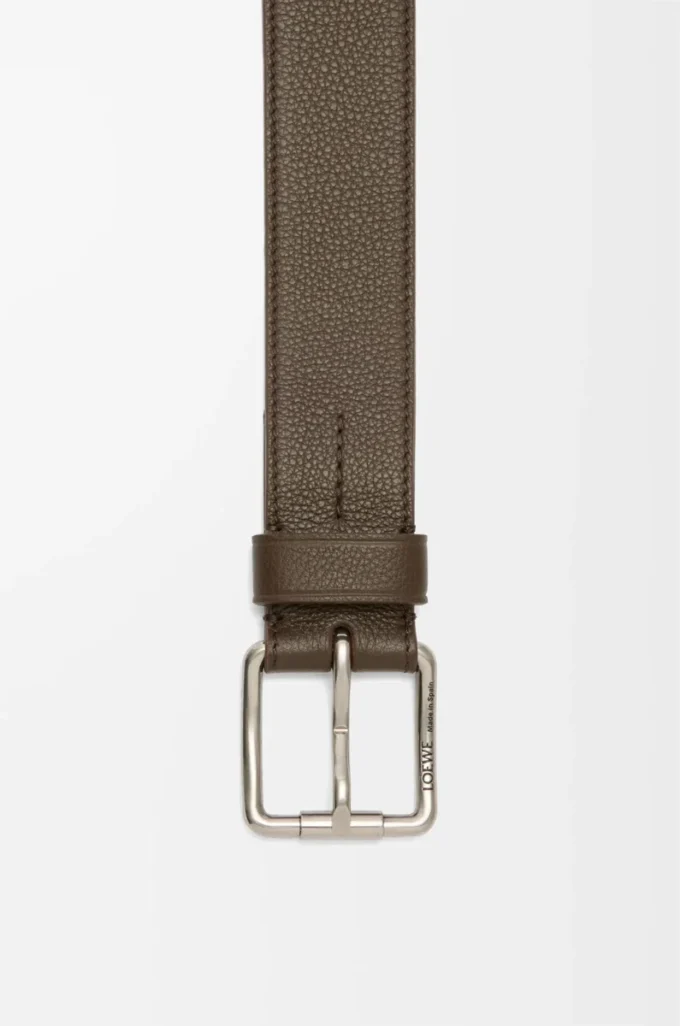 Roller Curve Gürtel aus geschmeidigem genarbtem Kalbsleder Tundra/Vintage Palladium