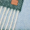 Schal aus Alpaka- und Wollmischung Blau/Grün