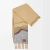 Schal aus Alpaka- und Wollmischung Camel/Multicolor