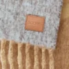 Schal aus Alpaka- und Wollmischung Camel/Multicolor