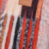 Schal aus Alpaka- und Wollmischung Orange/Blau