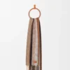 Schal aus Alpaka-Woll-Mischung Beige/Multicolor