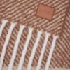 Schal aus Alpaka-Woll-Mischung in Mokka/Beige