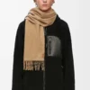 Schal aus Kaschmir Beige