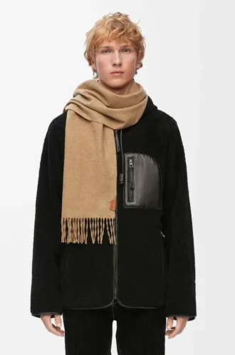 Schal aus Kaschmir Beige