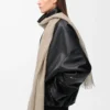 Schal aus Kaschmir Beige