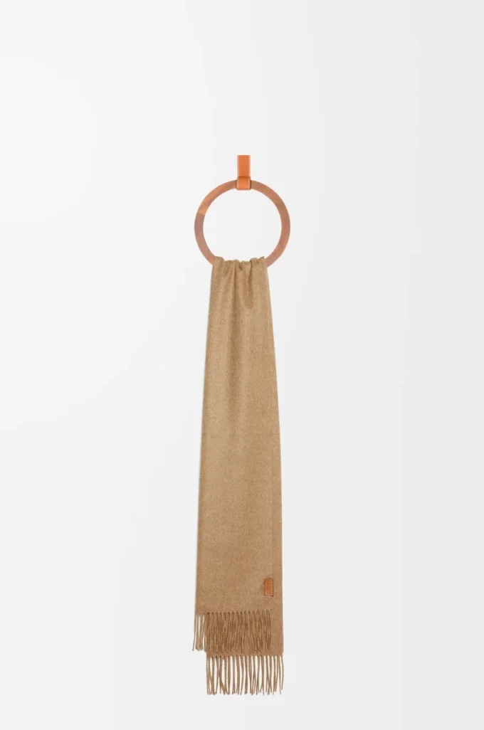 Schal aus Kaschmir Beige