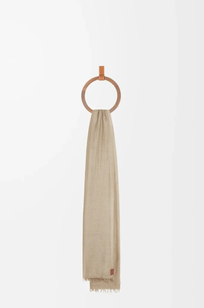 Schal aus Kaschmir Beige