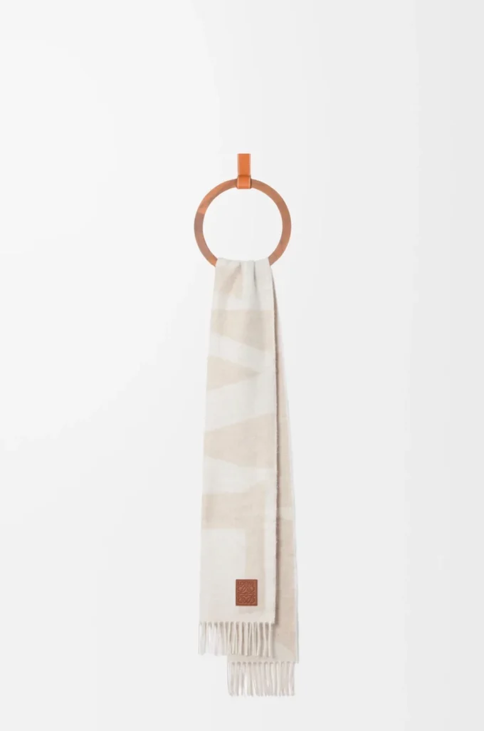 Schal aus Kaschmir Hellbeige/Beige
