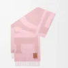 Schal aus Kaschmir Hellrosa/Rosa