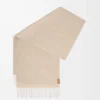 Schal aus Kaschmir in Hellbeige