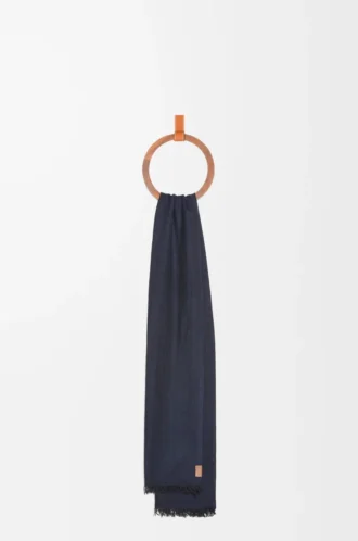 Schal aus Kaschmir in Marineblau