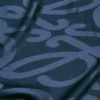 Schal aus Seide und Wolle Marineblau