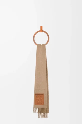 Schal aus Wolle und Kaschmir Beige