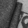 Schal aus Wolle und Kaschmir Dunkelgrau/Hellgrau