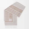 Schal aus Wolle und Kaschmir Hellbeige