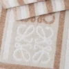 Schal aus Wolle und Kaschmir Hellbeige