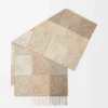 Schal aus Wolle und Kaschmir Weiß/Beige
