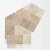 Schal aus Wolle und Kaschmir Weiß/Beige