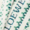Schal aus Wollmischung Weiß/Mint