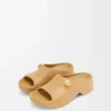 Schaumstoff-Pantolette Pebble Medium Concealer/Gold