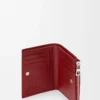 Schlanke, kompakte Brieftasche aus klassischem Kalbsleder in Burnt Red