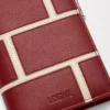 Schlanke, kompakte Brieftasche aus klassischem Kalbsleder in Burnt Red