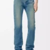 Schmale Jeans aus Denim in Vintage-Blau