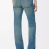 Schmale Jeans aus Denim in Vintage-Blau