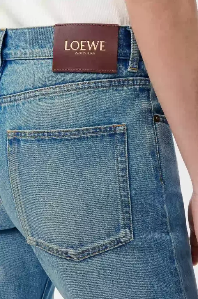 Schmale Jeans aus Denim in Vintage-Blau