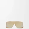 Shield Mask Sonnenbrille Gold
