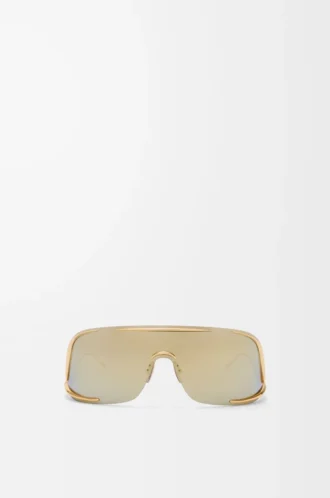 Shield Mask Sonnenbrille Gold