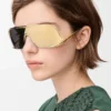 Shield Mask Sonnenbrille Gold