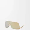 Shield Mask Sonnenbrille Gold