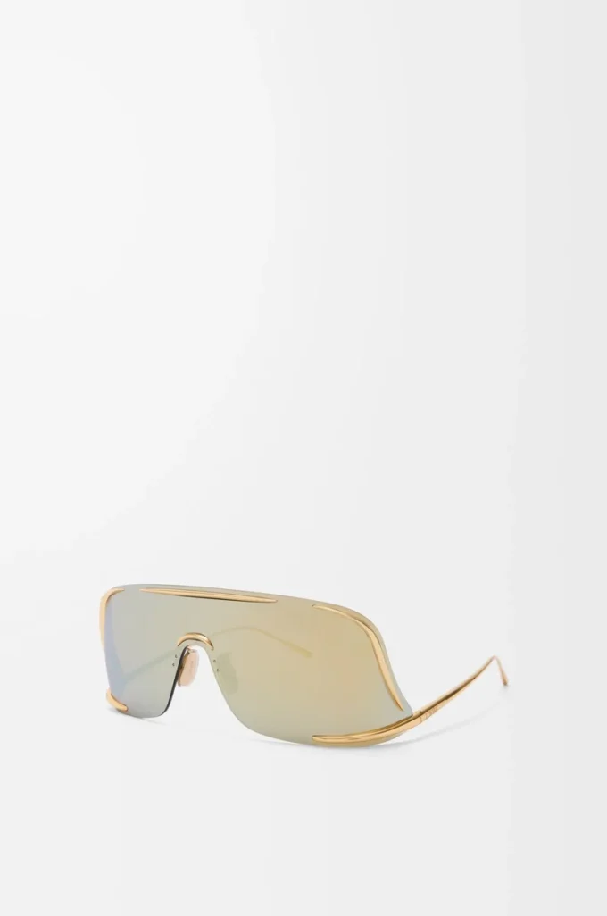 Shield Mask Sonnenbrille Gold