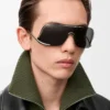 Shield Mask Sonnenbrille Rauch