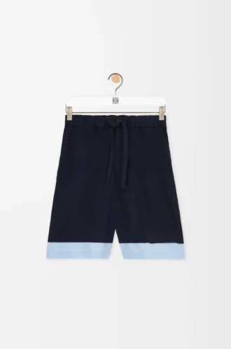 Shorts aus Baumwolle Dunkelblau/Hellblau