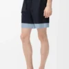 Shorts aus Baumwolle Dunkelblau/Hellblau