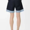 Shorts aus Baumwolle Dunkelblau/Hellblau