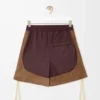 Shorts aus Funktionsmaterial Braun
