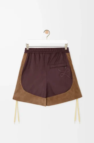 Shorts aus Funktionsmaterial Braun